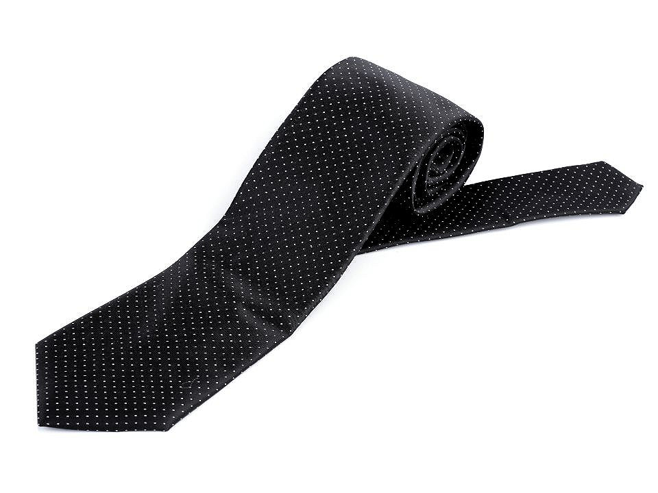 1 schwarze Satin-Krawatte