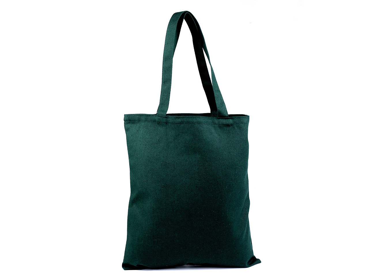 Baumwoll-Stofftasche zum Gestalten 35x39 cm, Waldgrün, 10 Stück