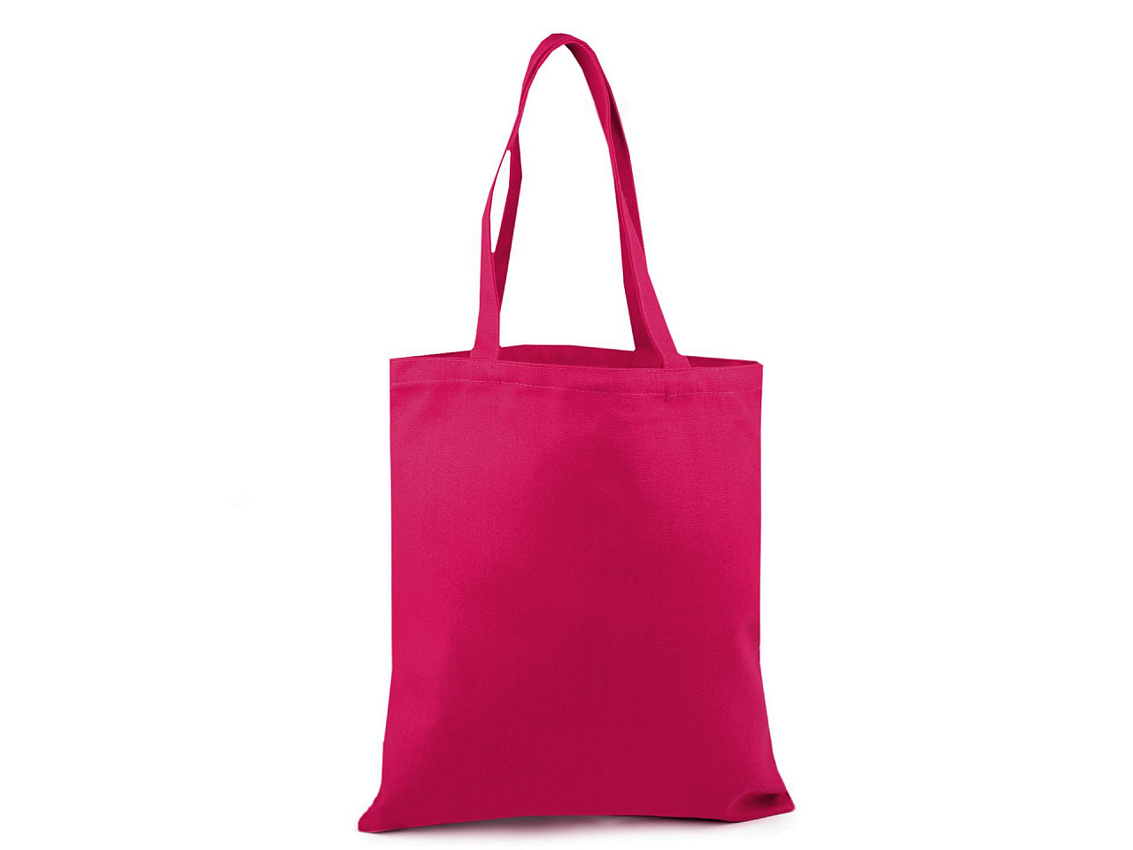 Geantă textil din bumbac pentru personalizare 35x39 cm, roz zmeură, 1 buc