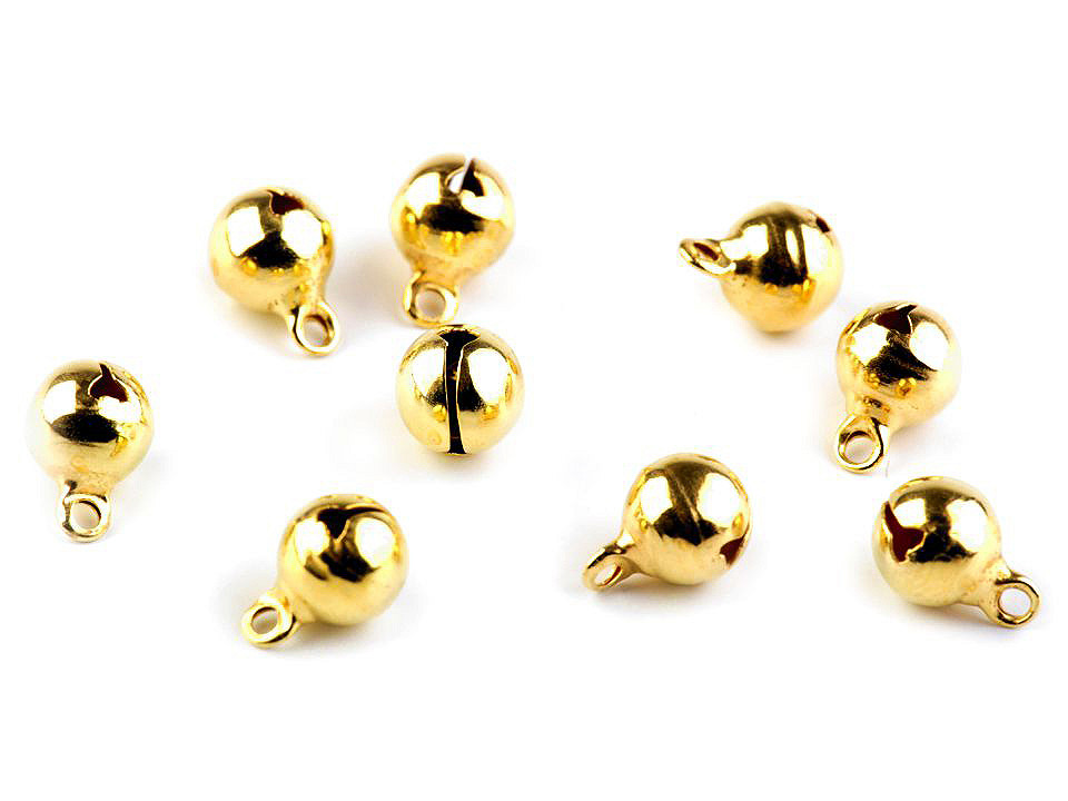 Clothing eyelets, suitable for washing Ø8 mm, gold, 100 pcs