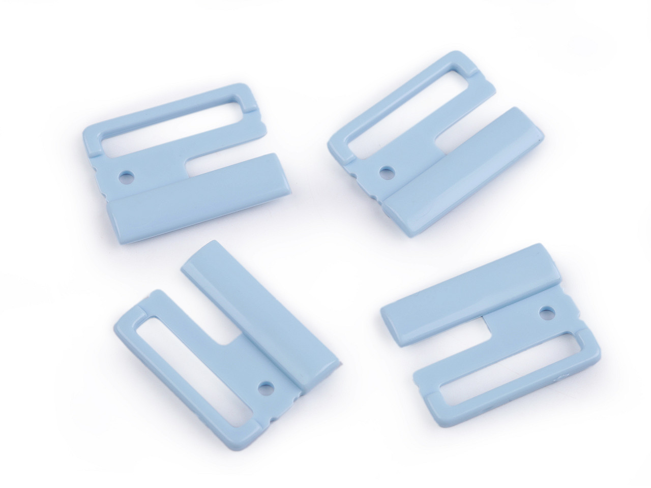 Plavkové zapínání šíře 25 mm plastové, střední, 4 pink