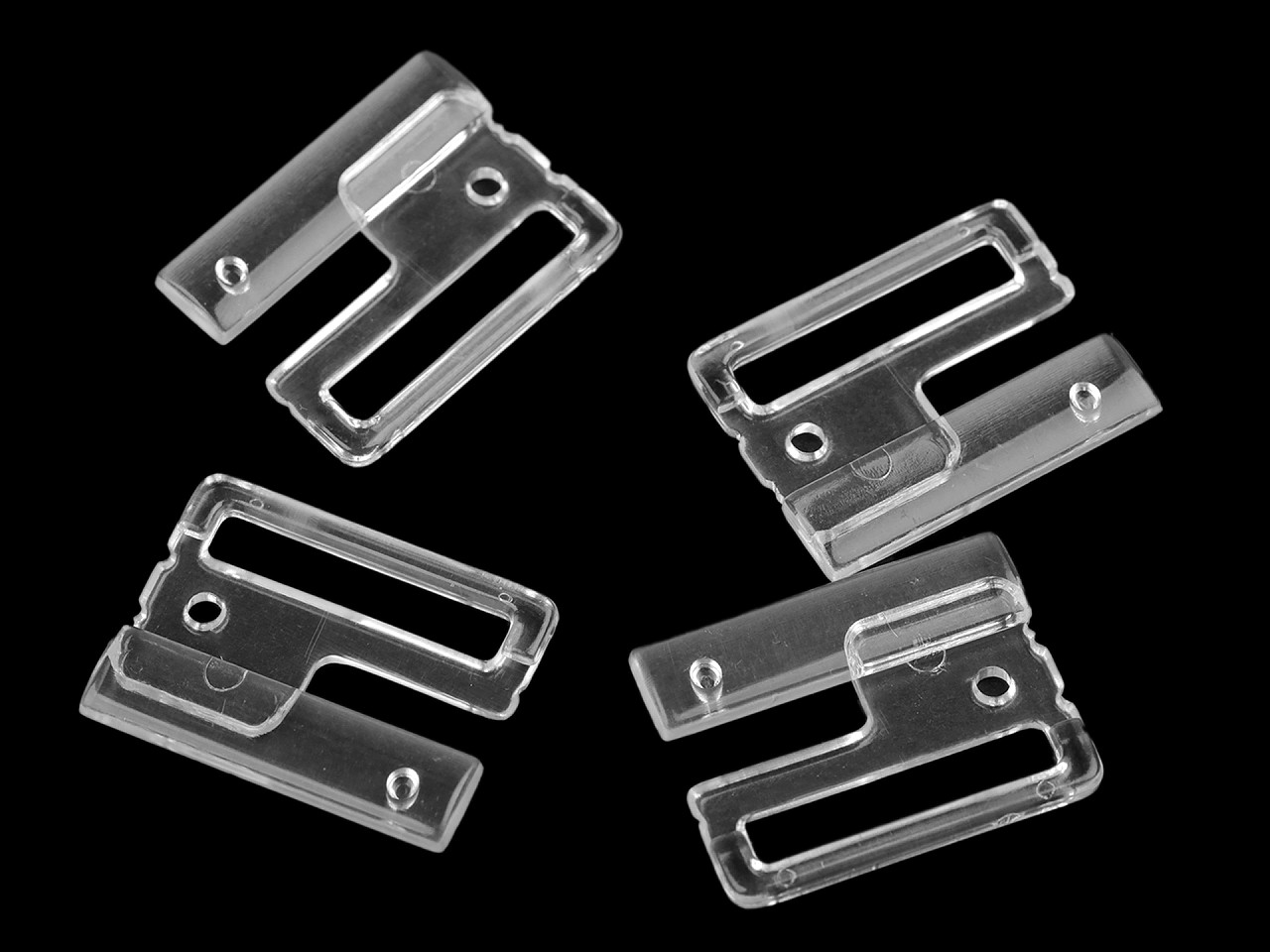 Plavkové zapínání šíře 25 mm plastové, střední, 4 pink