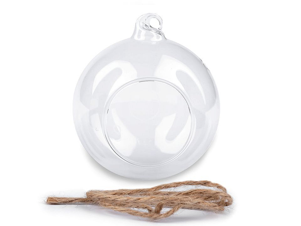 Sklenená guľa Ø10 cm aerárium