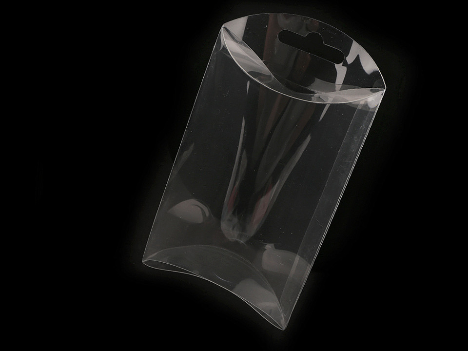 Plastová krabička k zavěšení 7x12 cm, malé, transparent