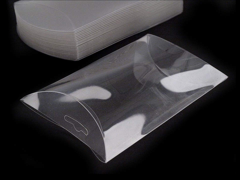 Plastová krabička k zavěšení 7x12 cm, malé, transparent