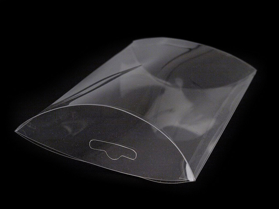 Plastová krabička k zavěšení 7x12 cm, malé, transparent