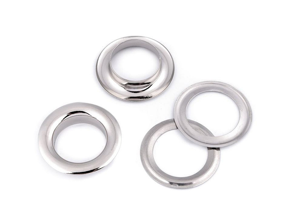 Průchodky s podložkou vnitřní Ø12 mm / vnější Ø21 mm lesklé, malé, 3 zlatá klasik