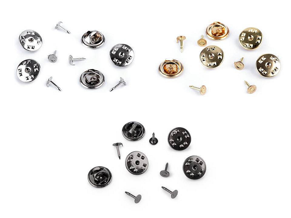 Odznakové zapínání / koncovka na odznak Ø11 mm, malé, 1 platina