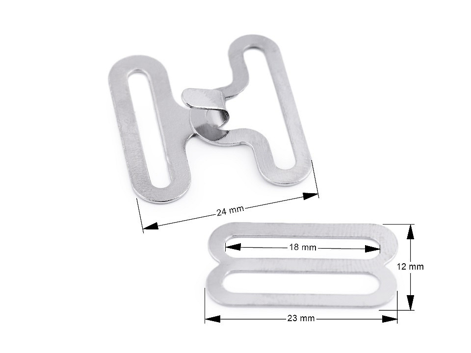 Schmetterlingsverschluss, Nickel, 50er Pack