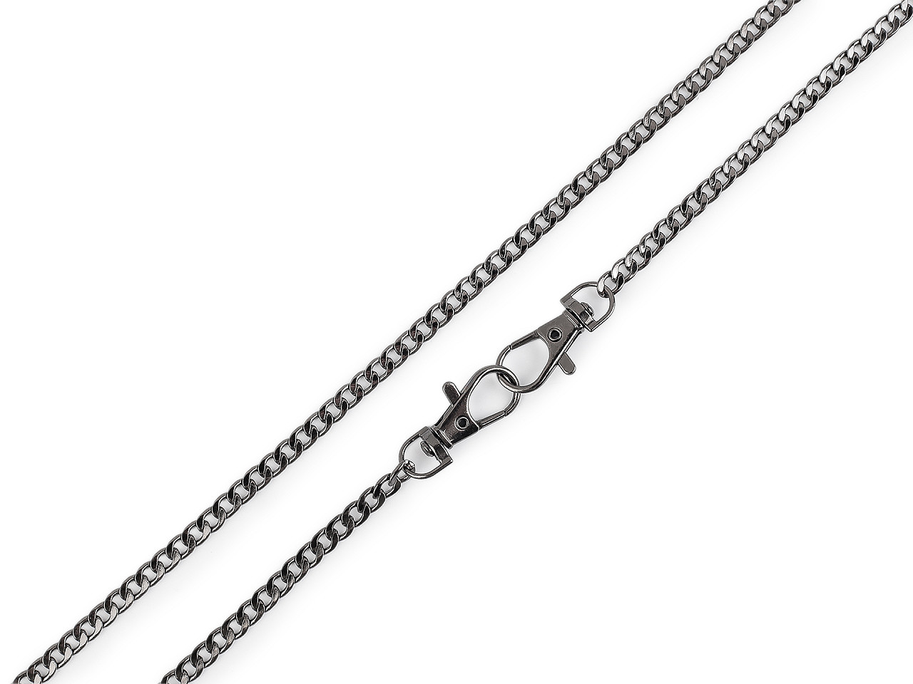 Retiazka plochá na kabelky s karabínou dĺžka 117 cm