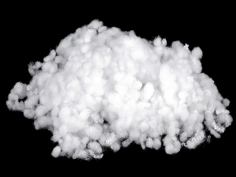 Výplň - guličky z dutého vlákna bielené 1 kg