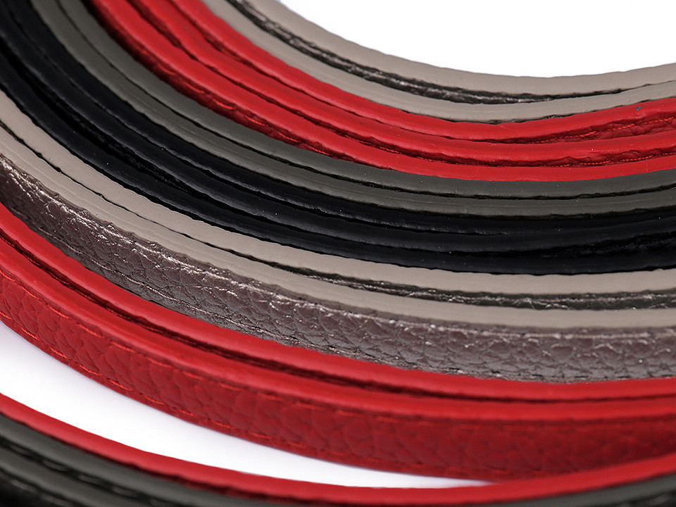 Ucha na tašky prošitá - polotovar, malé, 7 hnědá koňak