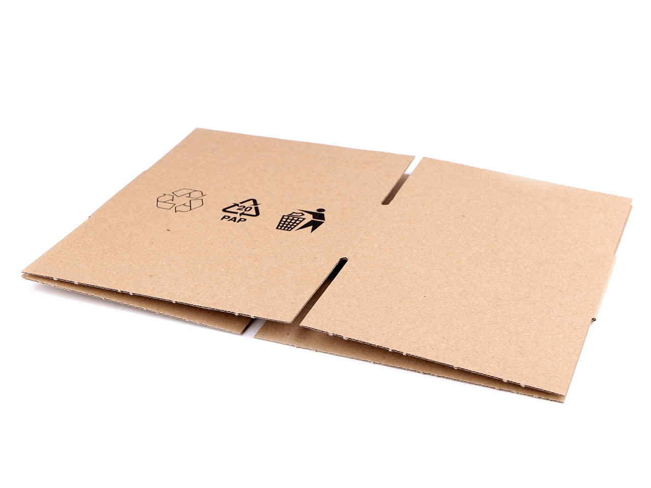 Cutie de carton 16,5x13,5x6,5 cm, maro natural, 1 buc