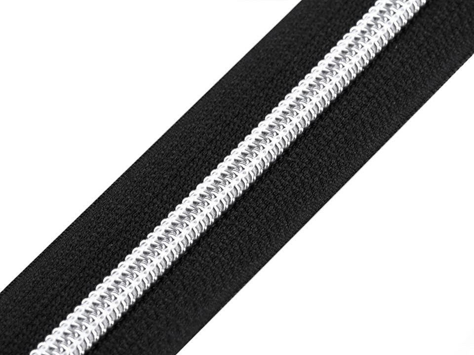 Zips špirálový No 5 s metalickými zúbkami metráž