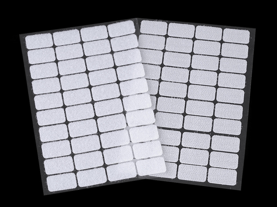 Suchý zips samolepiaci obdľžnik 15x25 mm