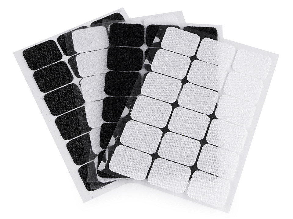 Suchý zips samolepiaci obdĺžniky 25x32 mm