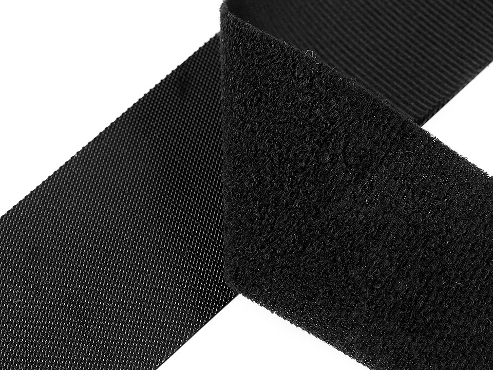 Nízkoprofilový suchý zips háčik + plyš šírka 10 cm jemný
