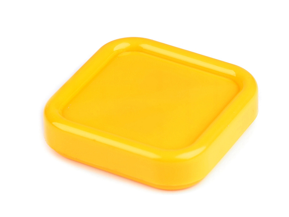 Magnetic pad for needles and pins, yellow, 1 pc