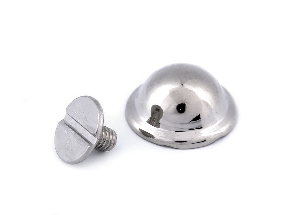 Ozdobný šroubovací nýt / nožičky na kabelky Ø13 mm, malé, 5 černý lak