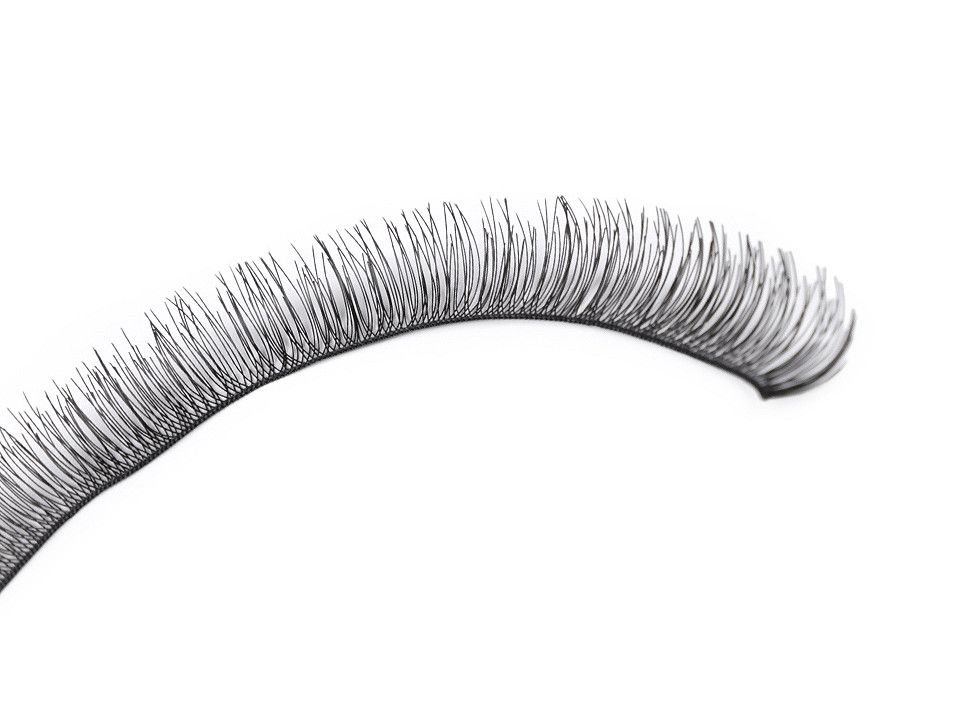 Decorative false eyelashes, black, 1 box