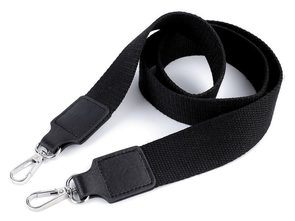 Textilné ucho / popruh na tašku s karabínami šírka 3,8 cm