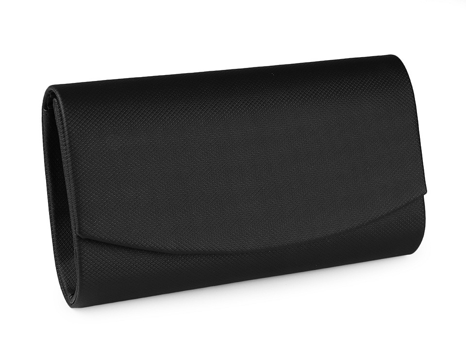 Handtasche - Clutch mit Lurex, schwarz, 1 Stk.