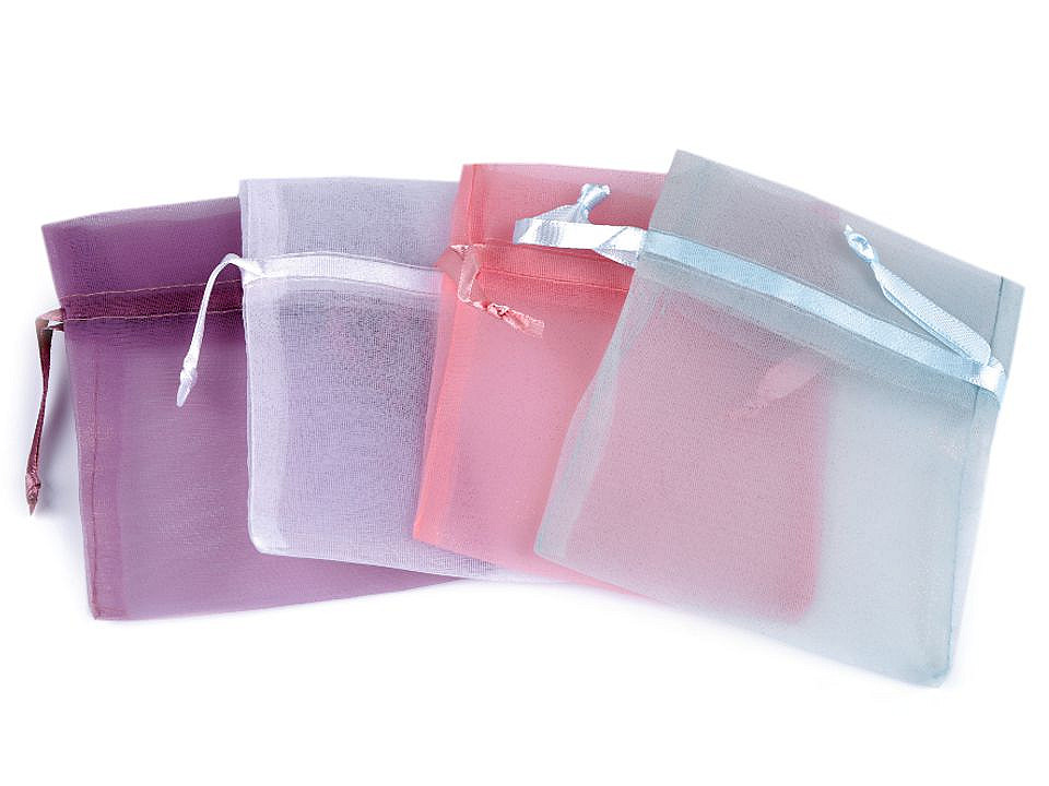 Darčekové vrecúško s kovovým leskom 10x12,5 cm organza shine