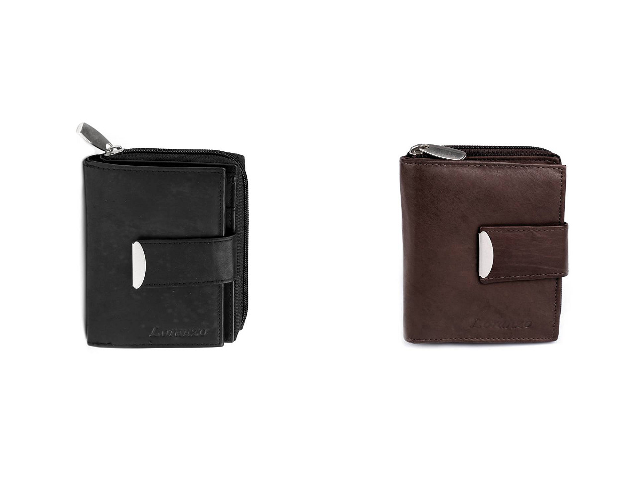 Dámská peněženka kožená, velké, 2 černá