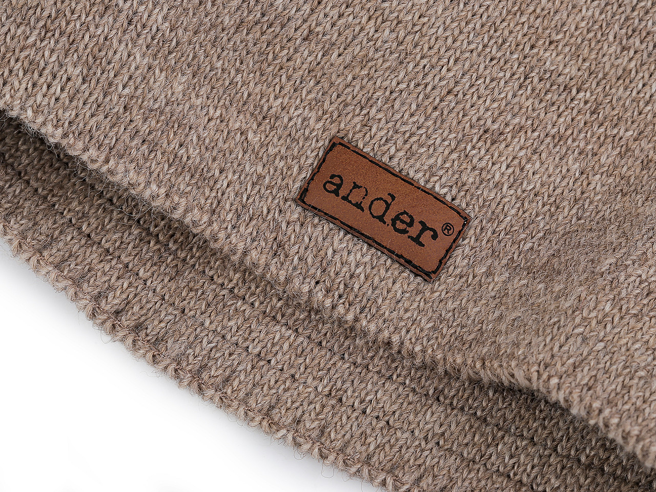 Zimní čepice unisex, velké, 2 pudrová