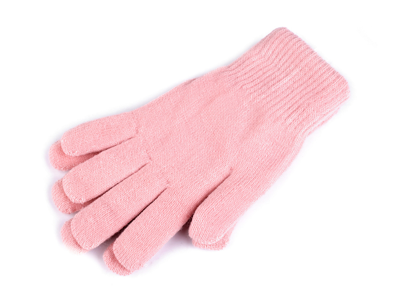 Mănuși tricotate pentru femei, pudră, 1 pereche