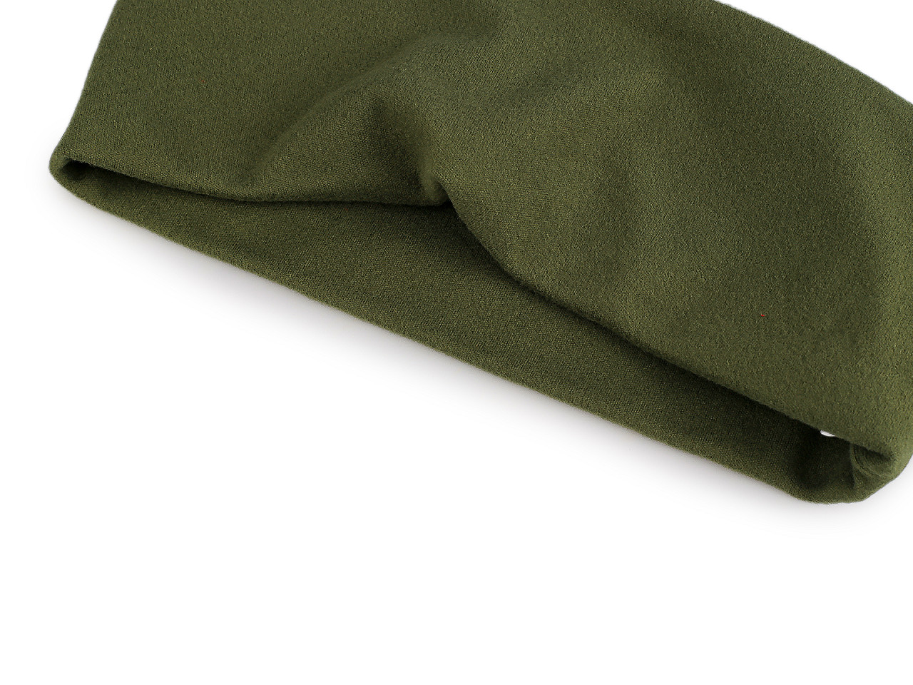 Dámská / dívčí čelenka soft fleece, velké, 7 olivová zeleň