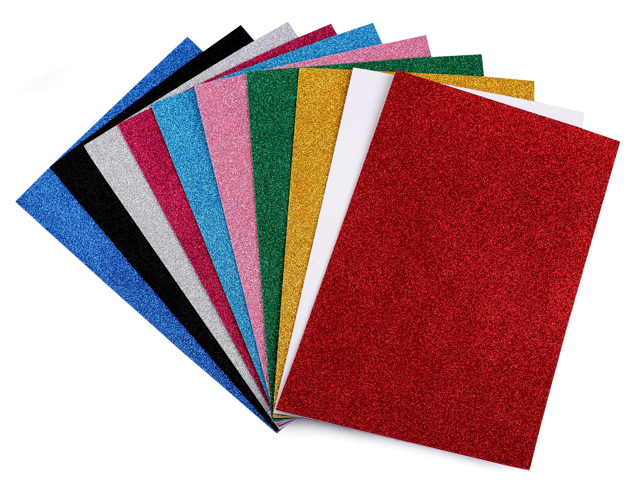Samolepiaca penová guma Moosgummi s glitrami 20x30 cm
