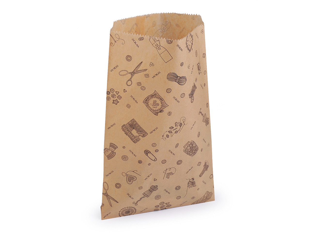 Papírový sáček Stoklasa 20x32 cm, střední, hnědá přírodní