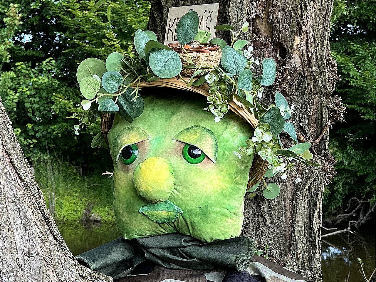 Oči velké s pojistkou Ø40 mm, střední, 5 zelená tmavá