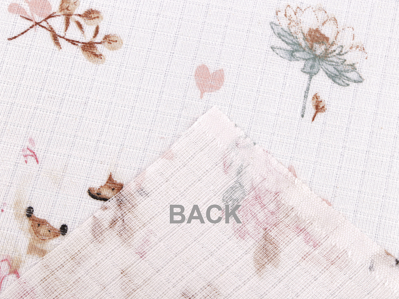 Bavlněná plenkovina / mušelín husy, střední, 1 (360T) bílá