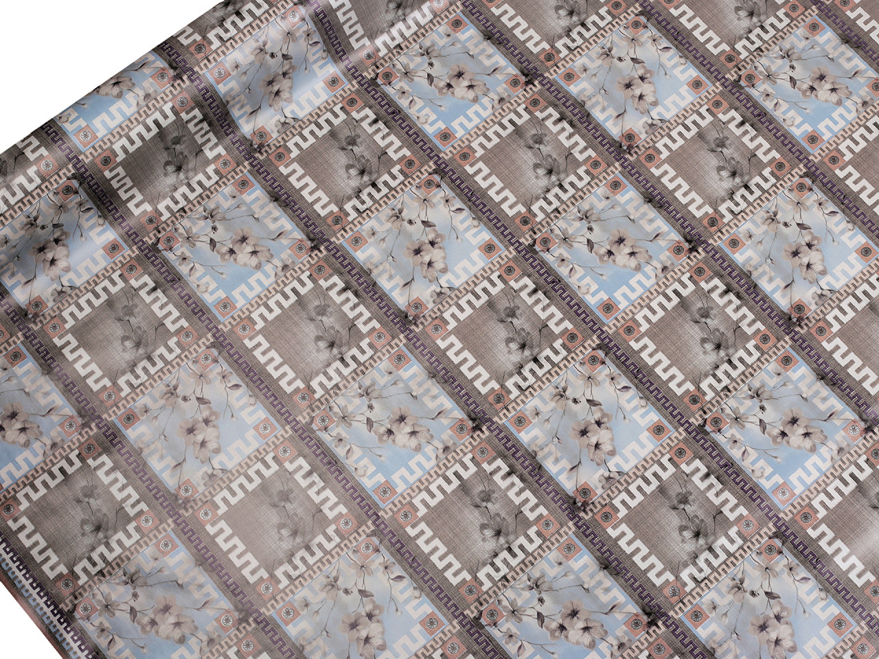 Ubrusovina PVC s textilním podkladem, střední, 40 béžová slunečnice