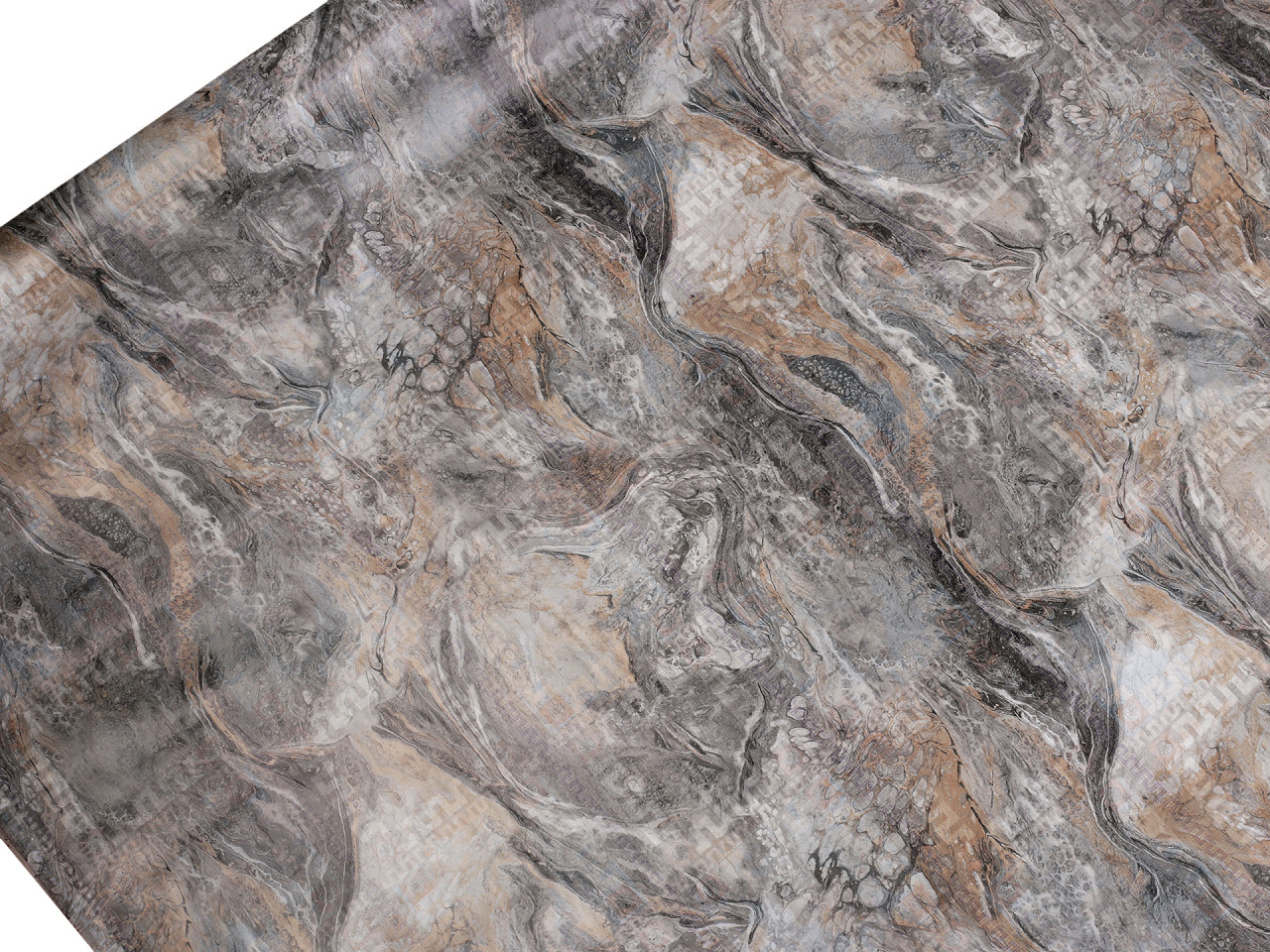 Ubrusovina PVC s textilním podkladem, střední, 40 béžová slunečnice