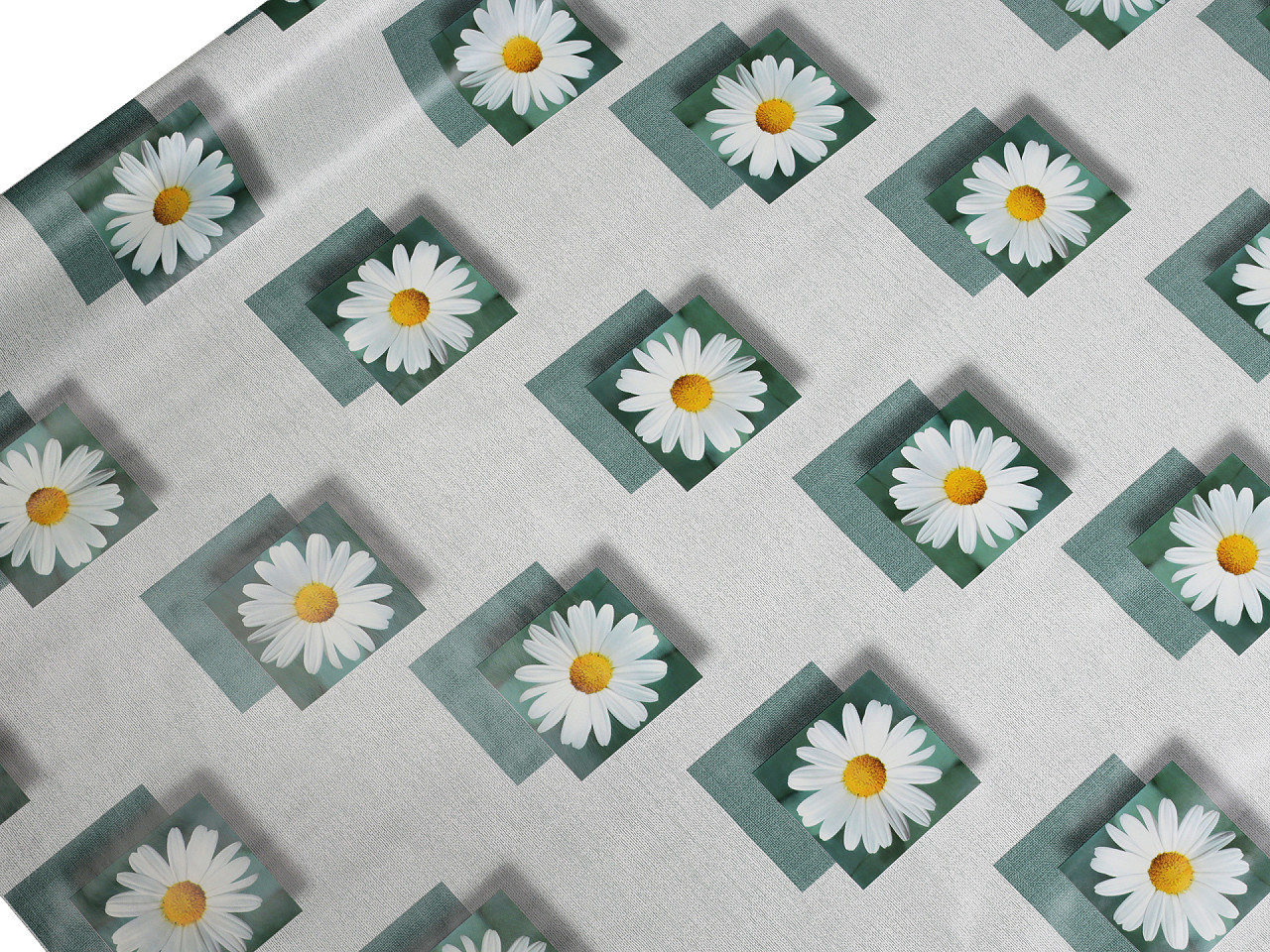 Ubrusovina PVC s textilním podkladem, střední, 40 béžová slunečnice