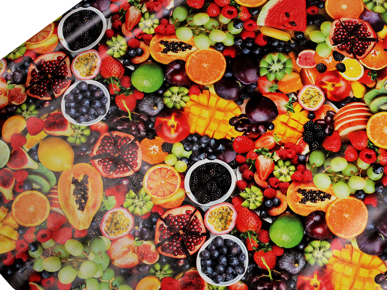 Ubrusovina PVC s textilním podkladem, střední, 32 přírodní stř. květy