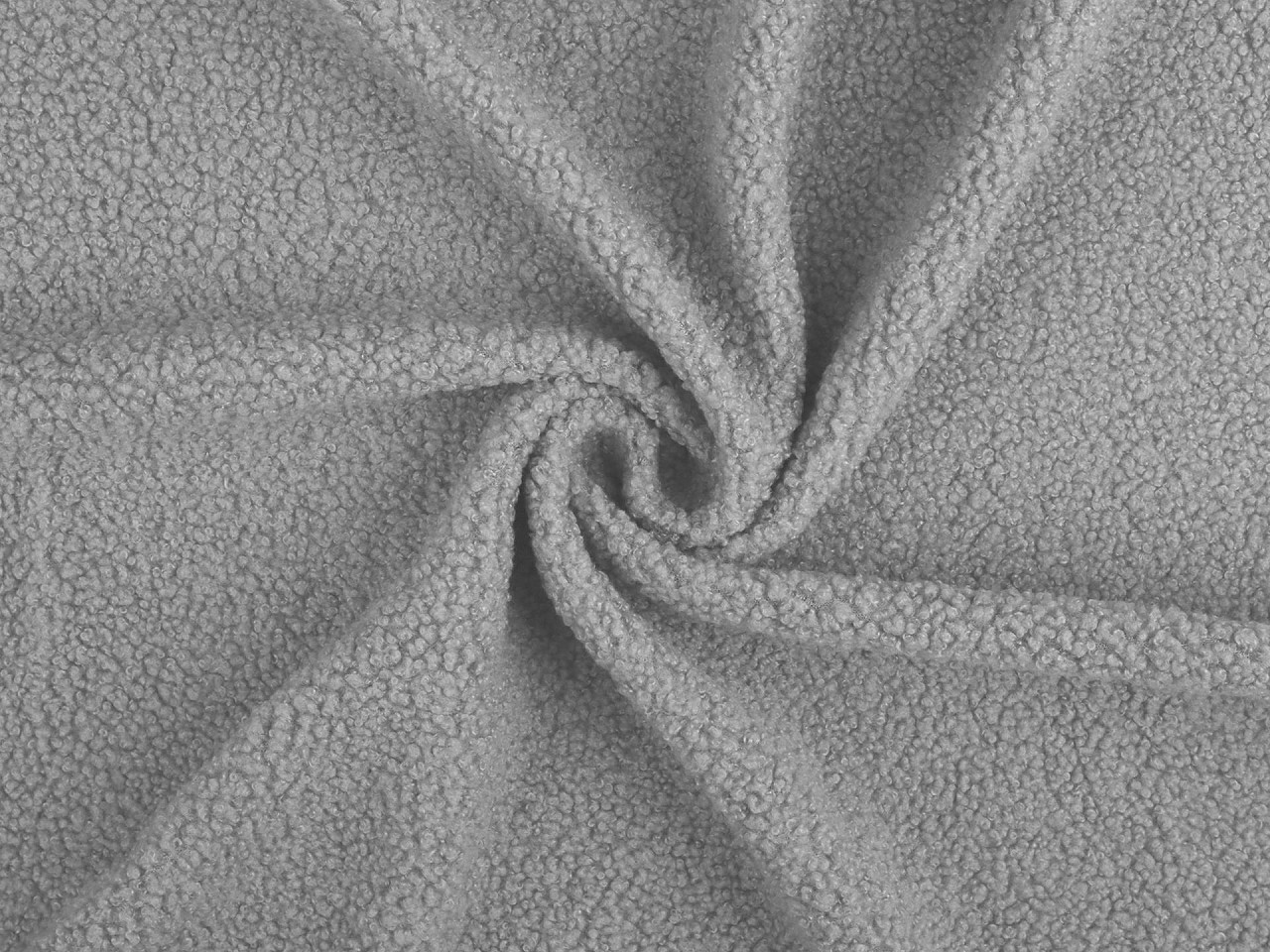 Teddy plyšová látka, střední, 8 (26) (230 g/m²) černá