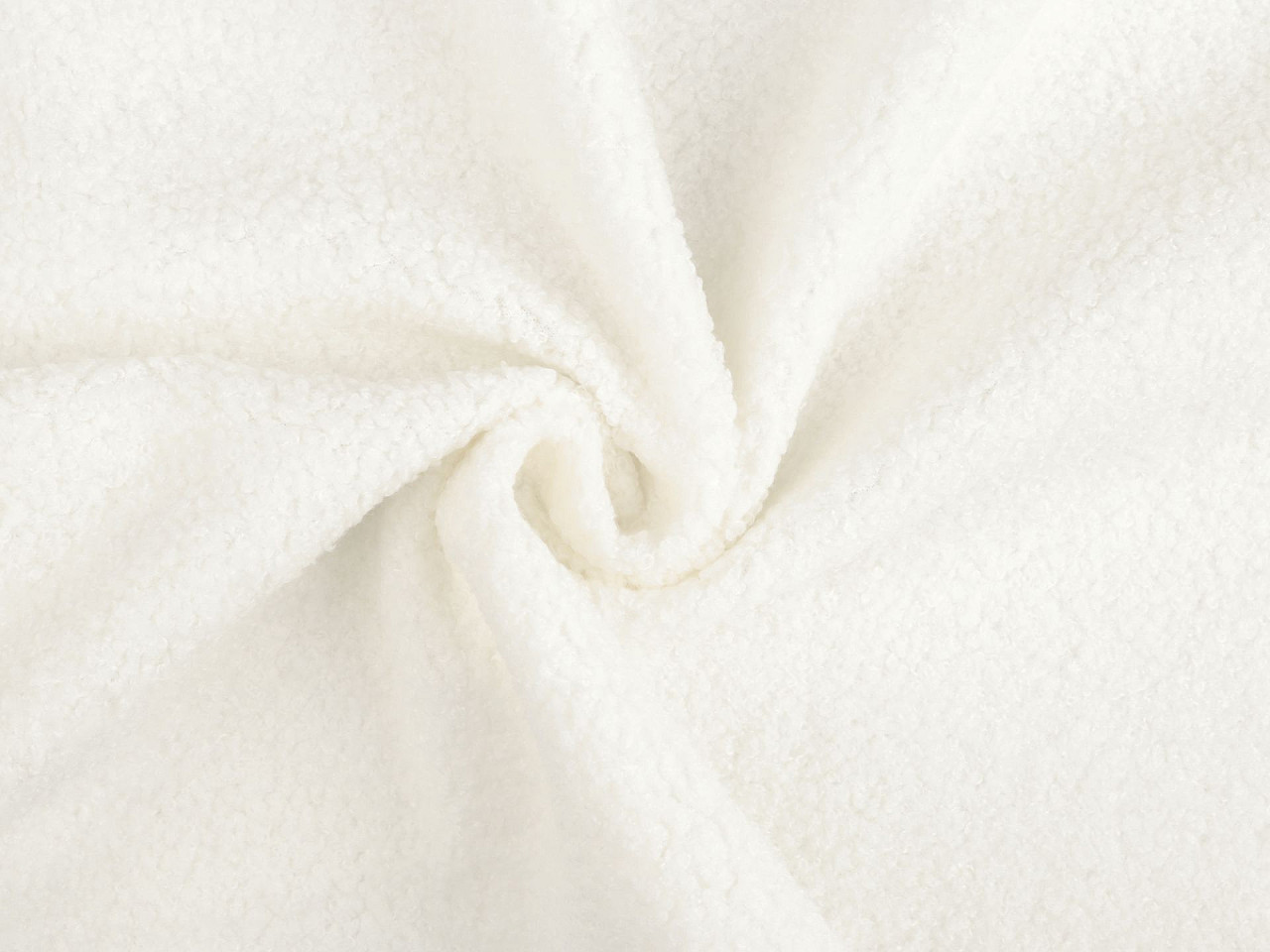 Teddy plyšová látka, střední, 8 (26) (230 g/m²) černá