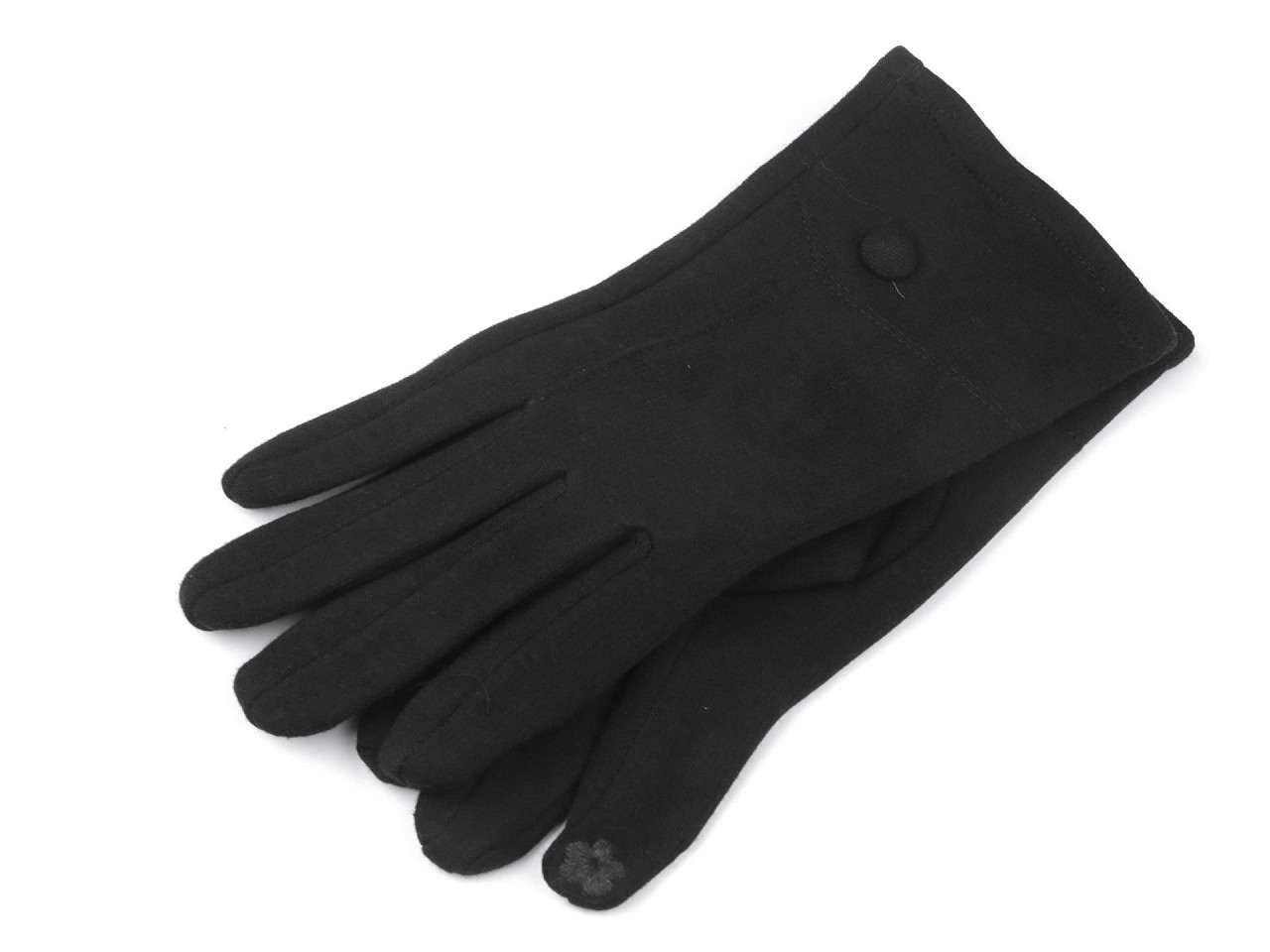 Mănuși de damă de tranziție, tactile, 9 x 23,5 cm, negre, 1 pereche