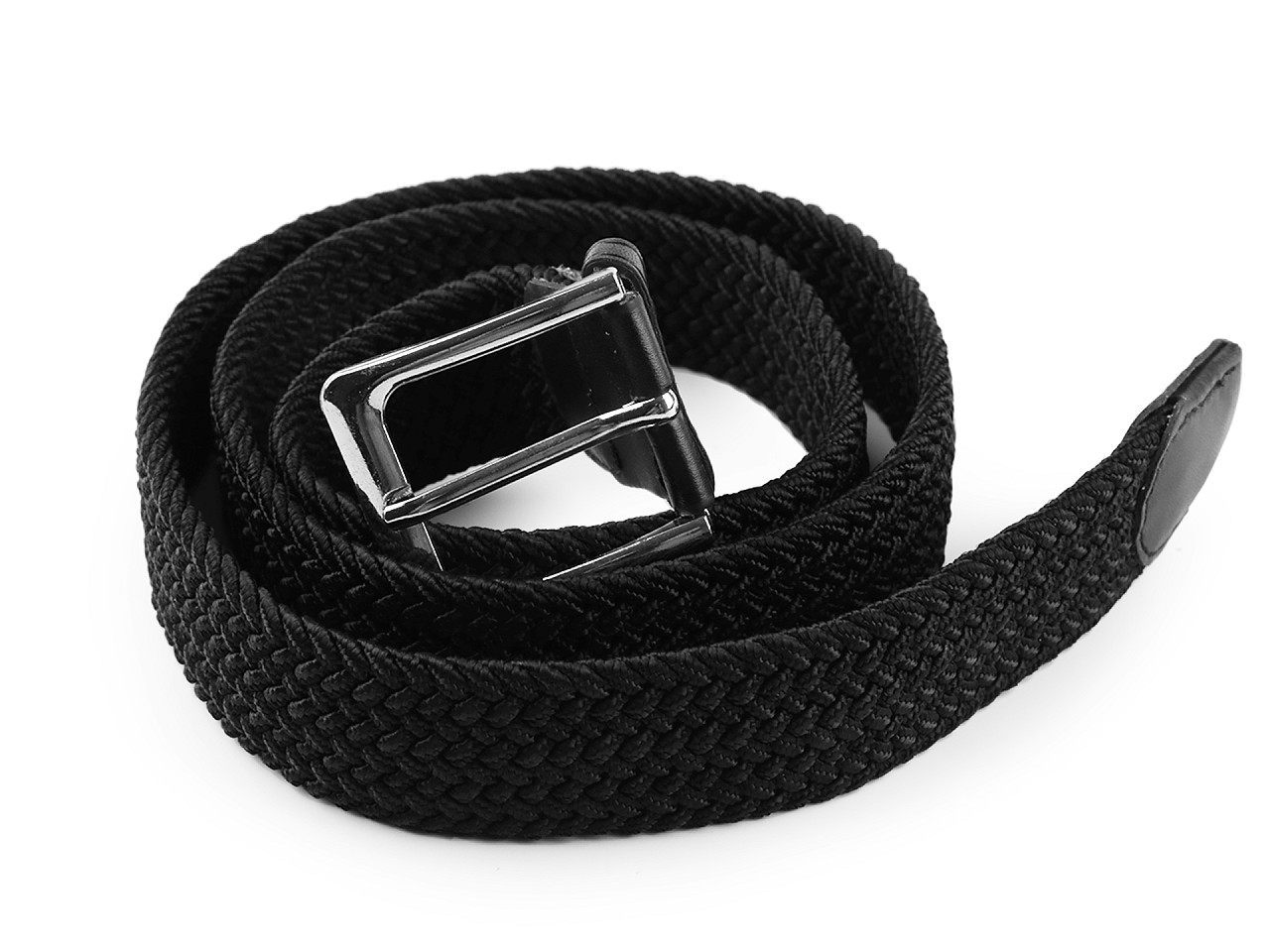 Elastischer Gürtel, 3,2 cm breit, Unisex, schwarz, 1 Stück