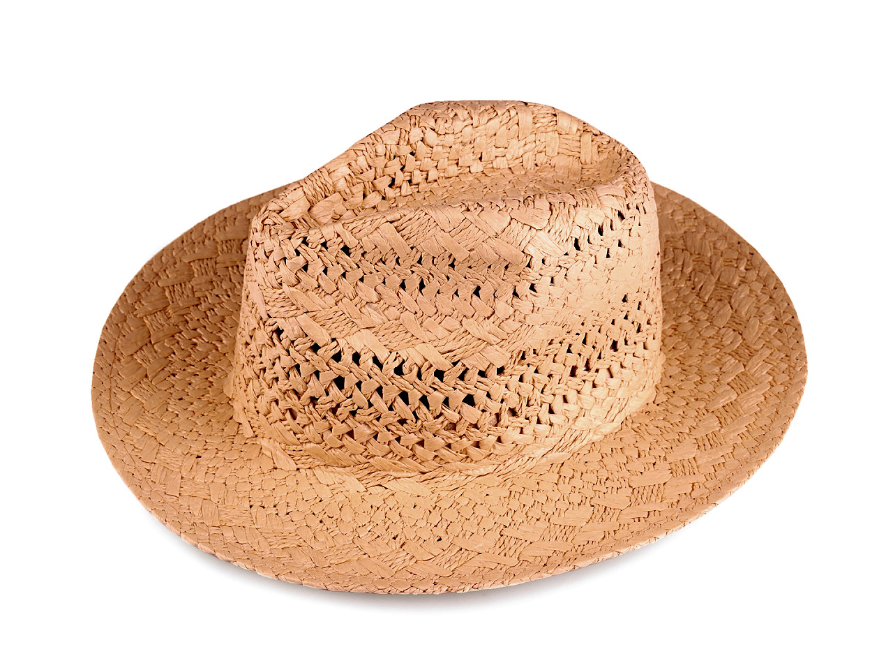 Pălărie de vară unisex, maro natural, 1 buc