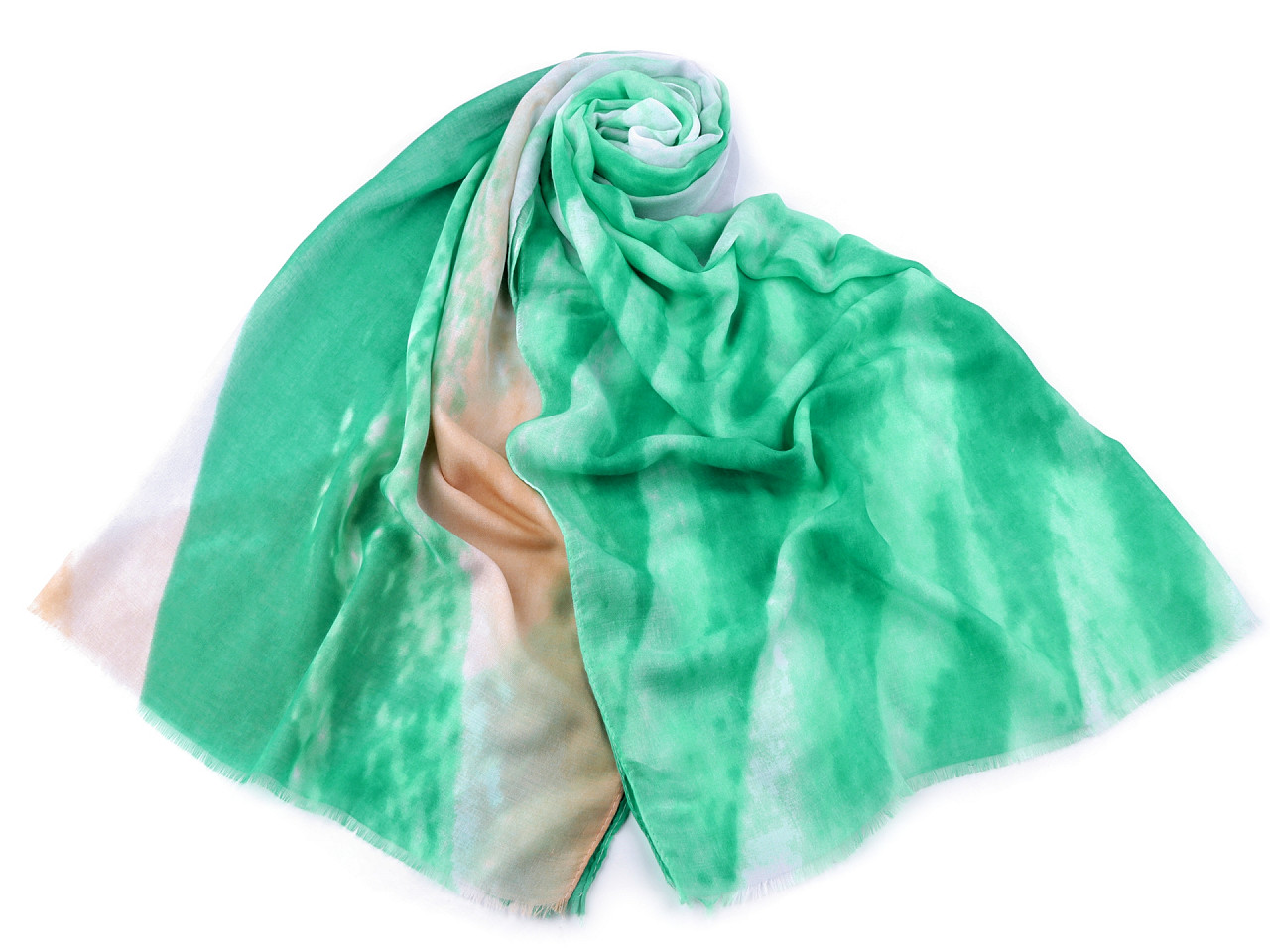 Scarf / shawl 85x180 cm, pastel green, 1 pc