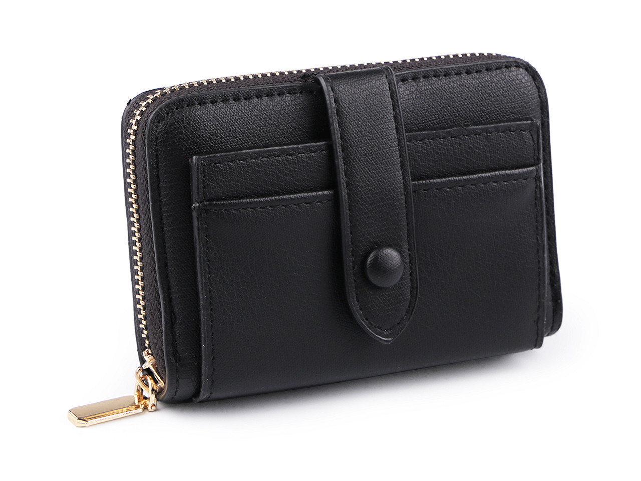 Damen-Geldbörse 8x11,5 cm, schwarz, 1 Stück