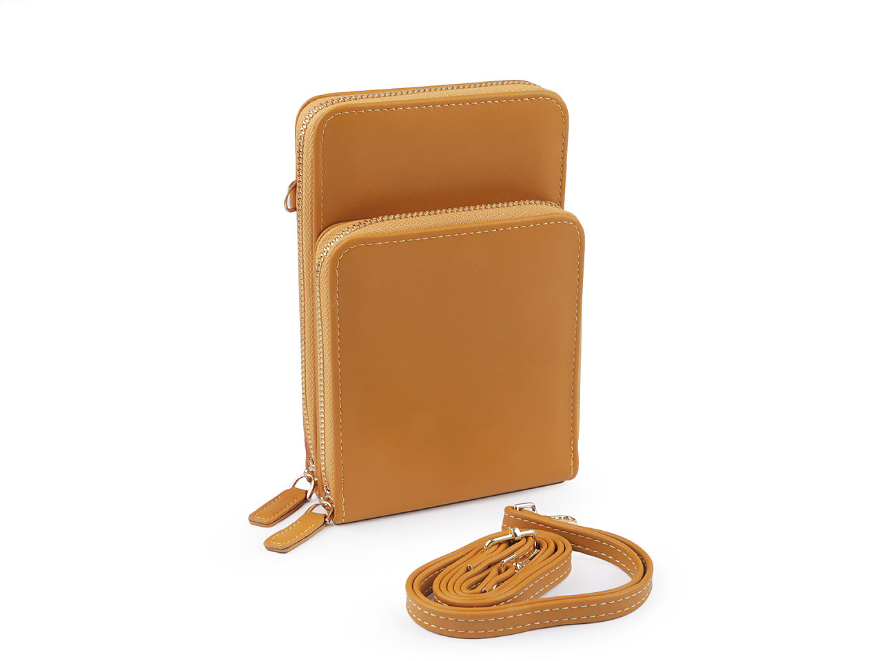 Peňaženka s vreckom na mobil cez rameno crossbody 11x18 cm