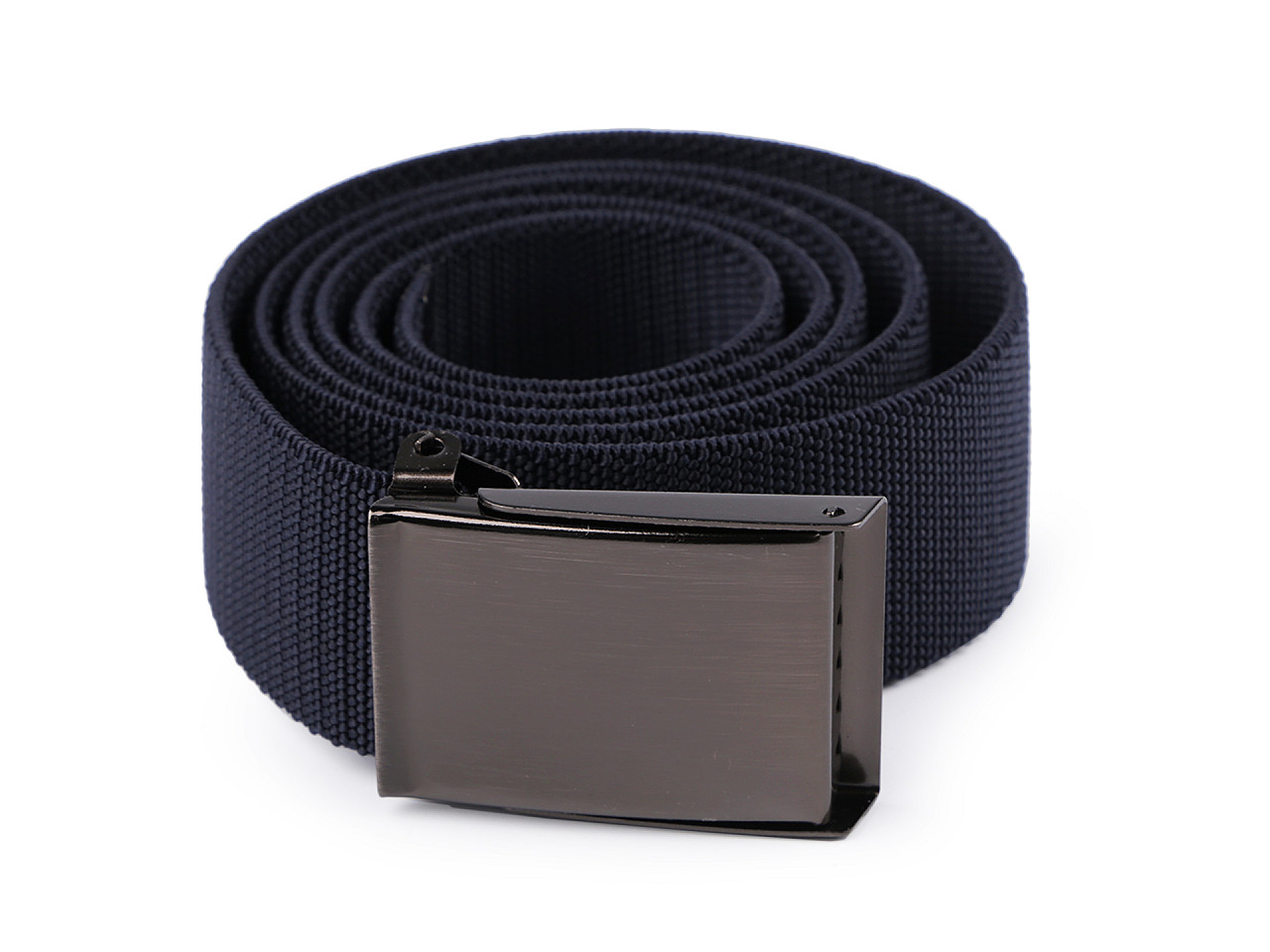 Elastic belt 3.8 cm wide unisex, dark blue, 1 pc