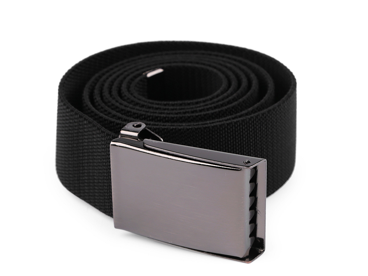 Elastic belt 3.8 cm wide unisex, black, 1 pc