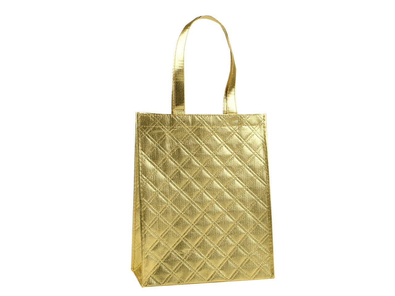 Metallische Tasche / Geschenk- / Brotzeittasche 28x34 cm, goldfarben, 1 Stück